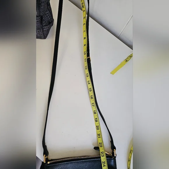 Ralph Lauren Modern Chic Crossbody Handbag Purse Adjustable Strap In Black - Picture 12 of 12